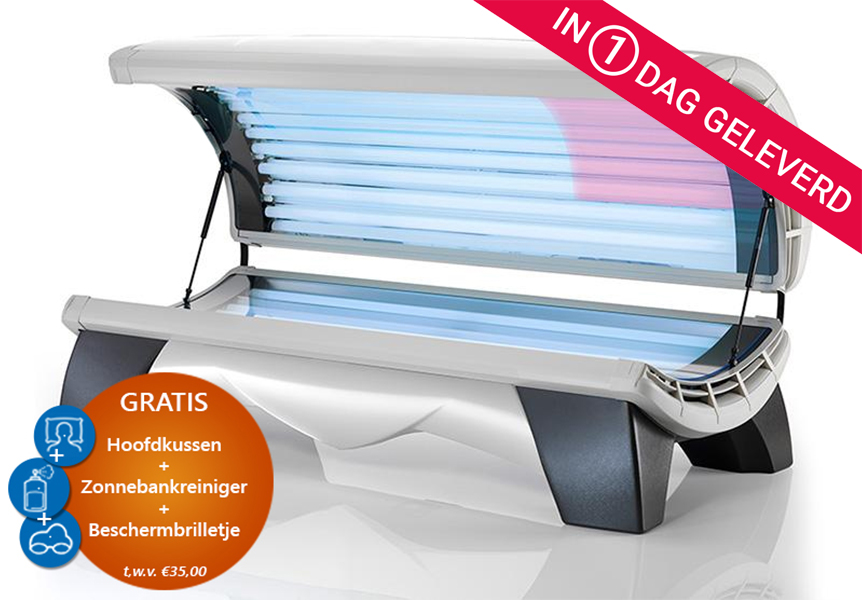Hapro Jade 24 Combi LC (Zonnetunnel voor egale bruining rondom incl. lage druk gezichtslampen)