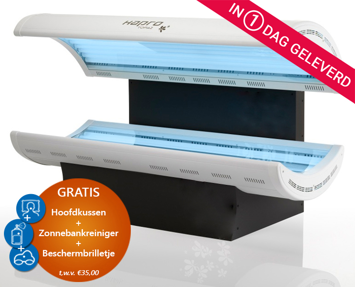 ACTIE Hapro Topaz 24 Combi (Zonnetunnel voor egale bruining rondom)